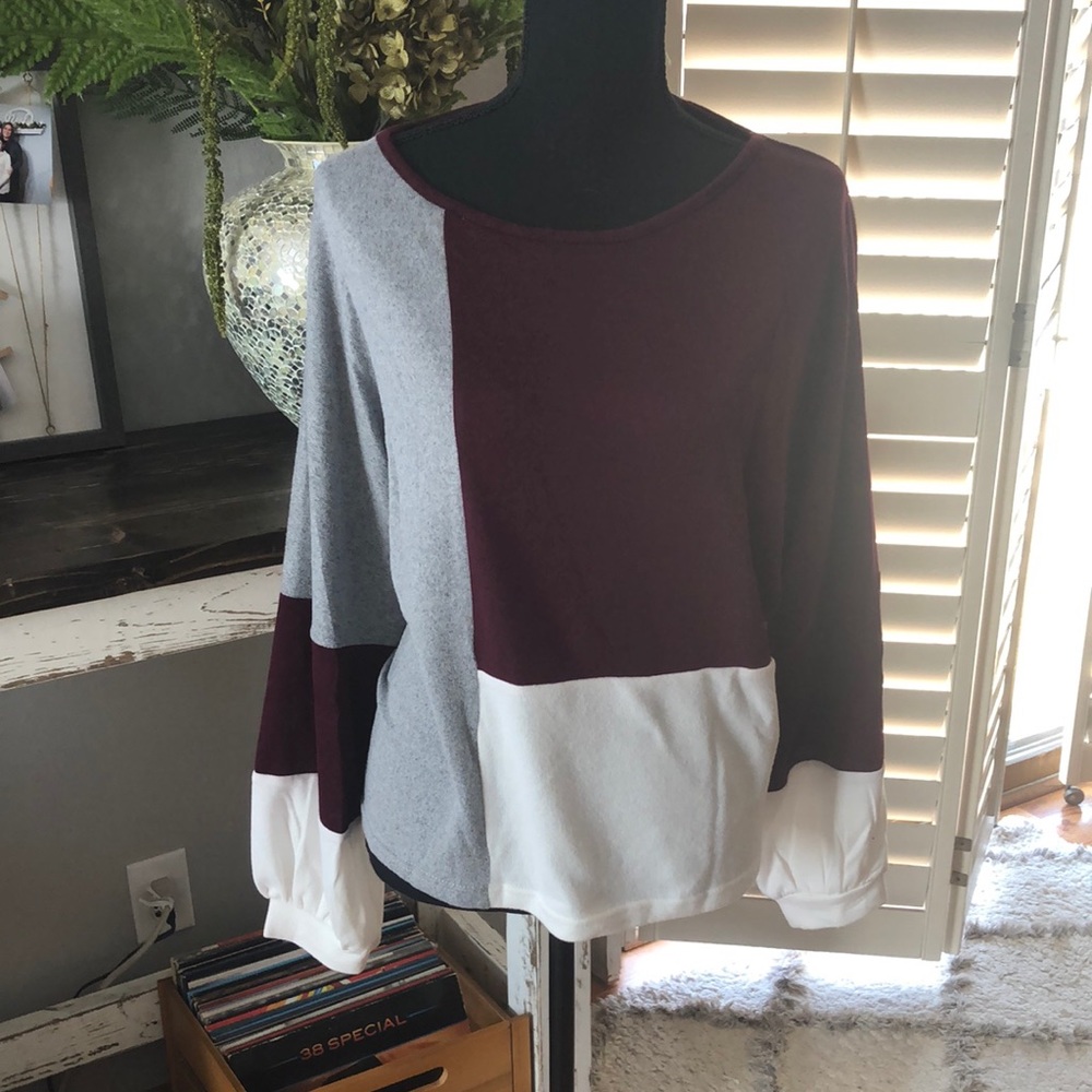 Color block long sleeve